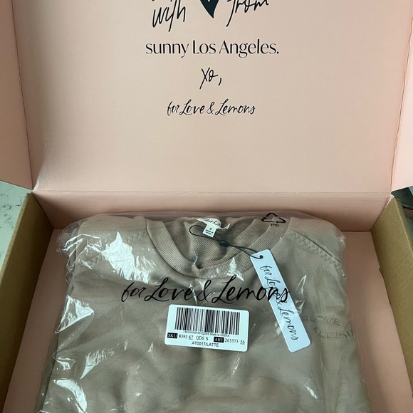 For Love & Lemons lightweight Alex Sweatshirt - Picture 6 of 7